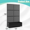 TOAOTBNBO Metal Raised Garden Bed with Parallel Lines Pattern, Outdoor Planter Box with Wheels, Modern Privacy Screen for Garden and Patio - 3 of 4