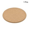 Unique Bargains Cork Round Edge Durable Soft to the Touch Coasters - 3 of 4