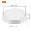 Unique Bargains Indoor Outdoor Ceramic Round Plant Pot Saucers Flower Drip Tray 2 Pcs - 2 of 4