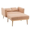 CAINAS 3-in-1 Convertible Accent Chair Bed with Adjustable Back&2 Pillows,Luxury Teddy Fabric Armchair Chaise Lounge for Living Room&Bedroom - 2 of 4