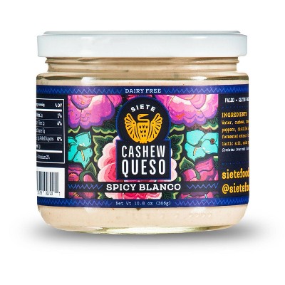 Siete Cashew Queso Spicy Blanco Dip - 10.8oz