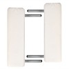 vidaXL Cream White Foldable Massage Table 2 Zones with Aluminum Frame - 2 of 4