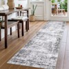 Washable Living Room Rug, Soft Vintage Distressed Non-Slip Area Rug, Foldable Low Pile Carpet for Bedroom, Dining Room - 2 of 4