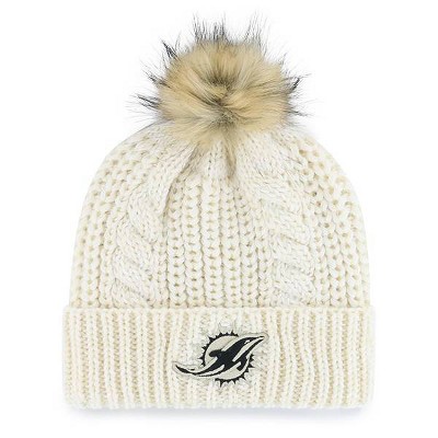 NFL Miami Dolphins Women's Meeko Knit Beanie - Cream