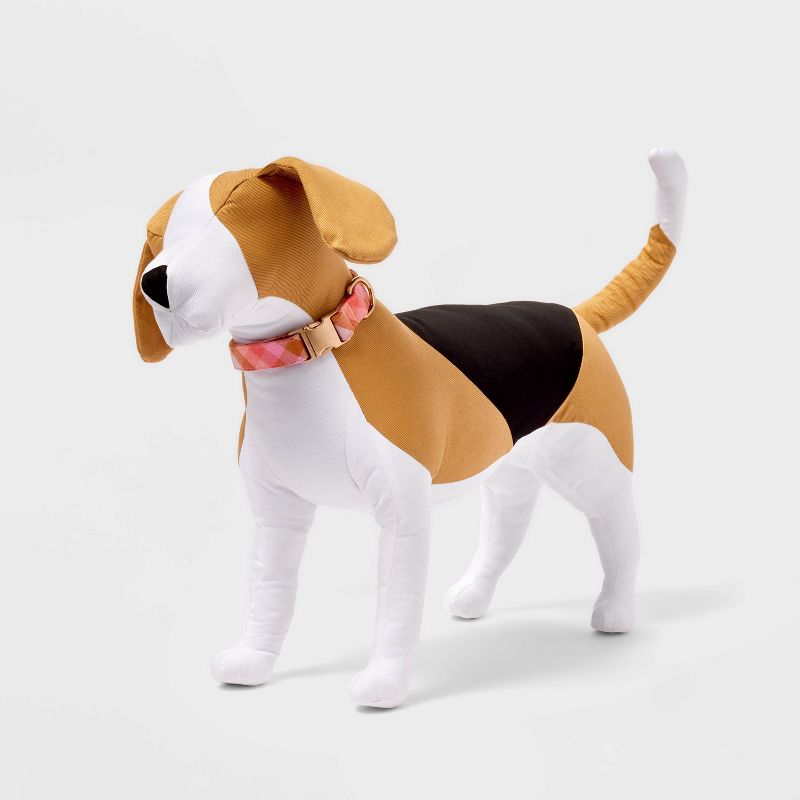 Feminine Warm Plaid Fashion Adjustable Dog Collar - Boots & Barkley™, 4 of 5