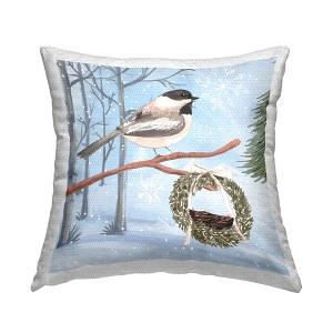 Stupell Industries Niveous Woodland Scene Bird - 1 of 3