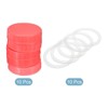 Unique Bargains Regular Mouth Plastic Mason Jar Lids with Silicone Sealing Ring 10 Pcs - 2 of 4