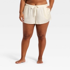 Women's Satin Pajama Shorts - Auden™ - 1 of 3
