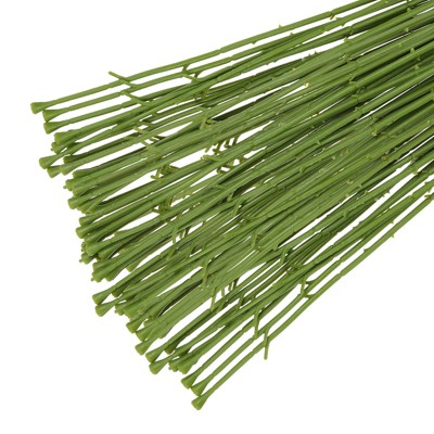 Unique Bargains Flexible Sturdy Green Floral Stem Wire 12.6 Inch Green