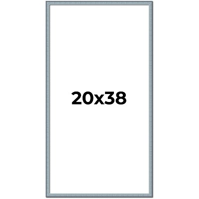 PosterPalooza | Textured Blue Picture Frame - UV Acrylic, Foam Board Backing, Hanging Hardware