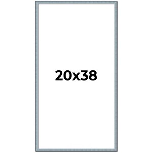 PosterPalooza | Textured Blue Picture Frame - UV Acrylic, Foam Board Backing, Hanging Hardware - 1 of 4
