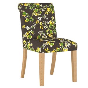 Simone Rolled Back Dining Chair Brown Floral - Cloth & Co.