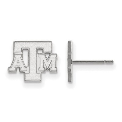 Black Bow Jewelry Sterling Silver Texas A&M Aggies NCAA Post Earrings