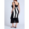 ELOQUII Women's Plus Size Sweater Stripe Dress - 3 of 3