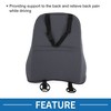 Unique Bargains Memory Foam Car Lumbar Support Cushion Washable with Tie - 3 of 4