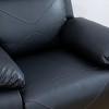 MAYEERTY Recliner Chair, Breathable Leather Reclining Chair with Adjustable Backrest for Living Room, Black - 4 of 4