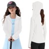 Girls Lightweight Jacket Long Sleeve Zip Up Athletic Hoodie Top Fishing Hiking Sun Protection Outerwear - 3 of 4