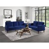 Tolley Velvet Loveseat in Blue - Lexicon - 2 of 4