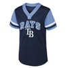 MLB Tampa Bay Rays Girls' Henley Jersey - 2 of 3