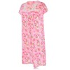 JEFFRICO Womens Nightgowns Short Sleeve Sleepwear Soft Pajama Dress Nightshirts - 4 of 4
