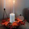 AuldHome Design Fall Leaves Candle Wreaths 2pk; Autumn Colors Candle Rings, Thanksgiving Decor - 2 of 4