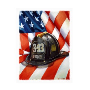 Paul Walsh 'Helmet still life' Canvas Art - 1 of 4