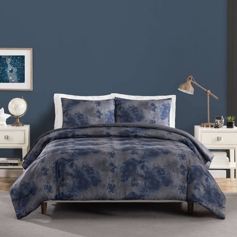 Blue and deals grey comforter