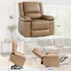 Large Power Lift Recliner Chair for Elderly, Faux Leather Reclining Sofa w/ Heat, Massage, Side Pocket & Cup Holder for Living Room,21" width - 2 of 4