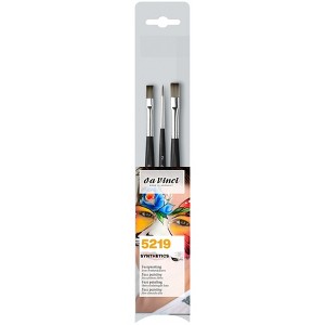 da Vinci SYNTHETICS Facepainting Brushes, Acrylic & Tempera, Assorted, 3 Brush Set - 1 of 3
