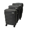 Mirage Luggage Polli ABS Hard shell Lightweight 360 Dual Spinning Wheels Combo Lock 3 Piece Luggage Set - 3 of 4