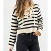 Women's OUT EAST LACE-UP SWEATER - MIOU MUSE - 4 of 4