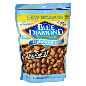 Blue Diamond Almonds Lightly Salted Sea Salt 16.0 oz - 1 of 1
