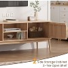 Jojoka 46 Inch Boho TV Stand for TVs up to 50 Inch, Modern Entertainment Center with Storage,Brown - 4 of 4