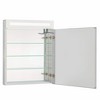 Fine Fixtures Bathroom Medicine Cabinet, Aluminum, Recessed/Surface Mount, Mirrored Interior w/LED - 4 of 4