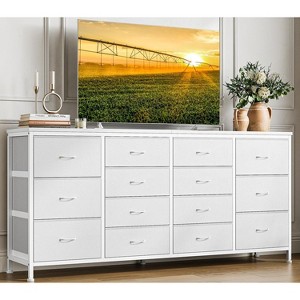 Homhougo TV Stand for TVs up to 75" White - 1 of 4