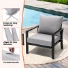 Pellebant Outdoor Deep Seat Cushion Set 24 x 24 Inch Polyester Fabric Patio Furniture Cushions with Removable Cover for Chair Sofa Couch - 4 of 4