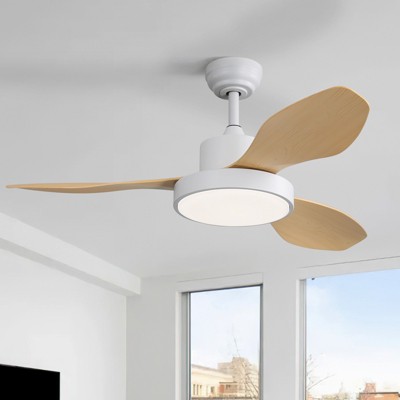 47 Inch Ceiling Fans with Lights and Remote Quiet Reversible DC Motor Modern Large Airflow Noiseless 6 Speeds Timers Indoor Outdoor for Bedroom