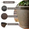 Sunnydaze Indoor/Outdoor Patio, Garden, or Porch Weather-Resistant Double-Walled Anjelica Flower Pot Planter - 24" - 2 of 4