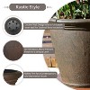 Sunnydaze Indoor/Outdoor Patio, Garden, or Porch Weather-Resistant Double-Walled Anjelica Flower Pot Planter - 24" - image 2 of 4