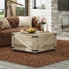 GALAXHERO Coffee Table, Square Wood Flip-Top Center Table for Living Room and Bedroom with Hidden Storage, 31.5" - 2 of 4