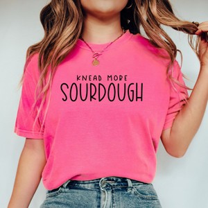Simply Sage Market Knead More Sourdough Garment Dyed Tee - S - Crunchberry - 1 of 4