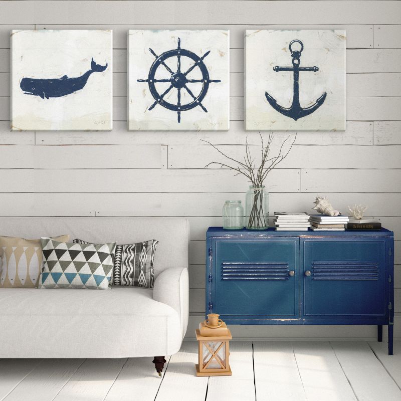 Sullivans Darren Gygi Anchor Silhouette Giclee Wall Art, Gallery Wrapped, Handcrafted in USA, Wall Art, Wall Decor, Home Décor, Handed Painted, 4 of 5
