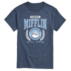 Men's - The Office - Dunder Mifflin Collegiate Short Sleeve Graphic T-Shirt - 1 of 4
