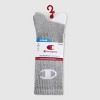 Champion Authentic Originals Men's 3pk Logo Cushion Crew Socks - 6-12 - 2 of 4