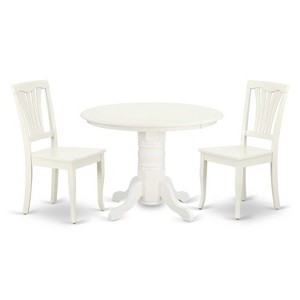 Retro Round Dining Set 3pc - 42 Inch Table & 2 Chairs - Renaissance Style Furniture - 1 of 4