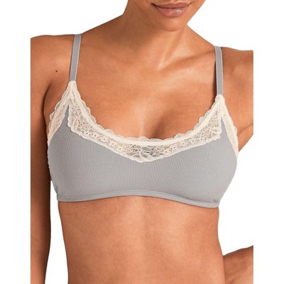 Adore Me Women's Rib Wireless Scoop Bralette