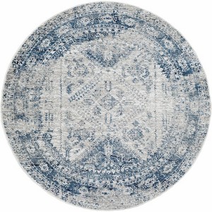 Hauteloom Round Area Rug   White - 1 of 4