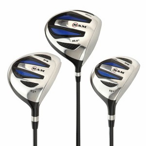 Ram Golf EZ3 Mens Graphite Wood Set - Driver, 3 & 5 Wood - Headcovers Included - 1 of 4