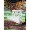 47.20"Front Porch Swing with Armrests,Wood Bench Swing with Hanging Chains - 2 of 4
