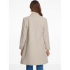 Allegra K Women's Winter Stand Neck Warm Long Single Breasted Pea Coat - 3 of 4
